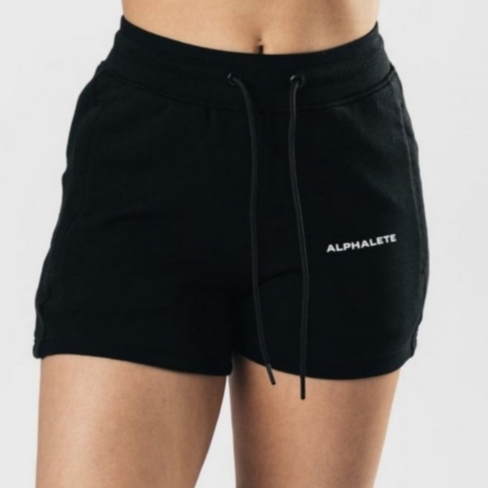 Alphalete Women's Essential Core Black Shorts Sz S NWOT